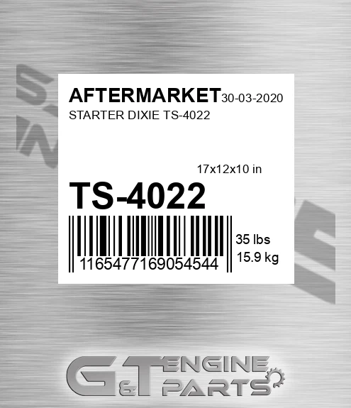 TS-4022 Starter Dixie Ts-4022 for AFTERMARKET