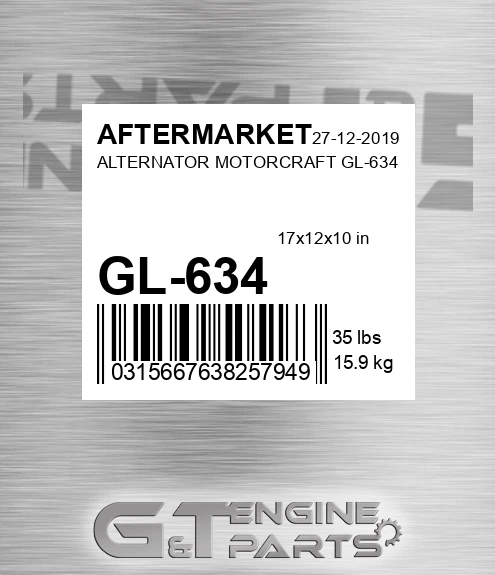 GL-634 Alternator Motorcraft Gl-634 for AFTERMARKET