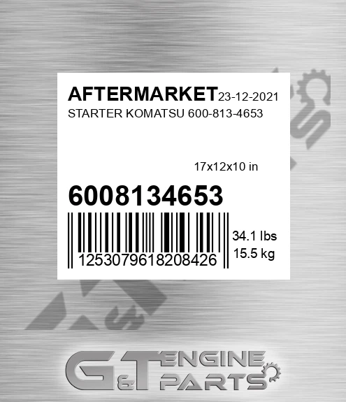 6008134653 Starter Komatsu for AFTERMARKET