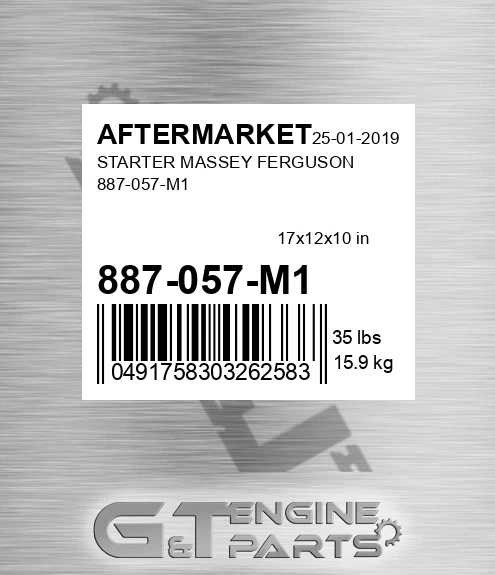 887-057-M1 Starter Massey Ferguson 887-057-m1 for AFTERMARKET
