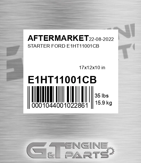 E1HT11001CB Starter Ford for AFTERMARKET