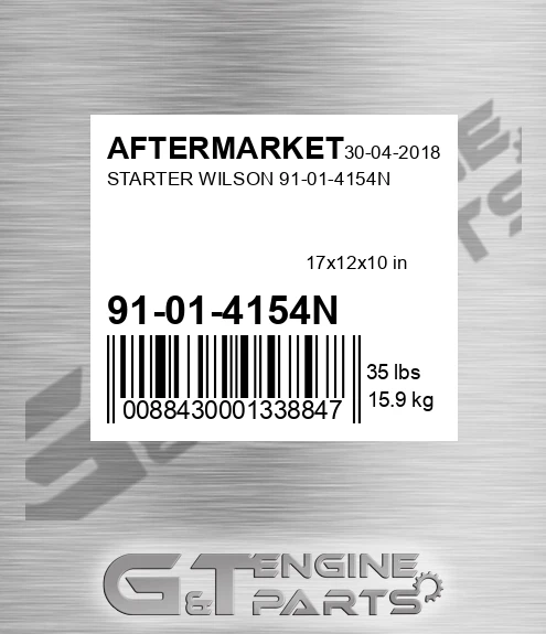 91-01-4154N Starter Wilson 91-01-4154n for AFTERMARKET