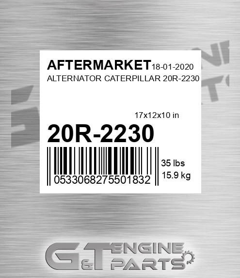 20R-2230 Alternator Caterpillar 20r-2230 for AFTERMARKET