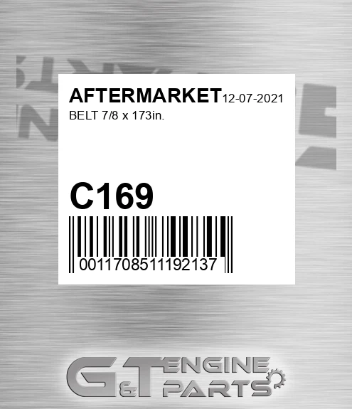 C169 Belt 7/8 X 173in.