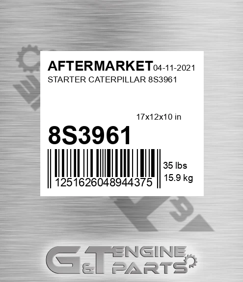 8S3961 Starter Caterpillar for AFTERMARKET