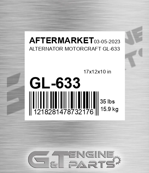 GL-633 Alternator Motorcraft Gl-633 for AFTERMARKET