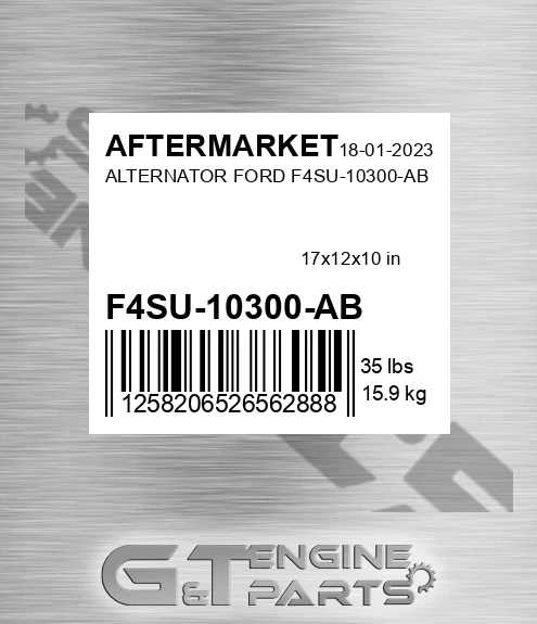 F4SU-10300-AB Alternator Ford F4su-10300-ab for AFTERMARKET