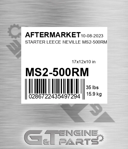 MS2-500RM Starter Leece Neville Ms2-500rm for AFTERMARKET