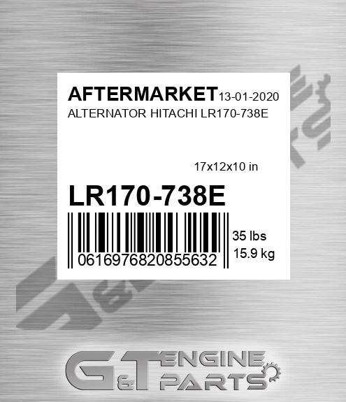 LR170-738E Alternator Hitachi Lr170-738e for AFTERMARKET