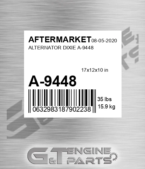 A-9448 Alternator Dixie A-9448 for AFTERMARKET