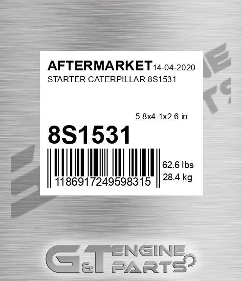 8S1531 Starter Caterpillar for AFTERMARKET