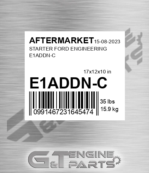 E1ADDN-C Starter Ford Engineering E1addn-c for AFTERMARKET