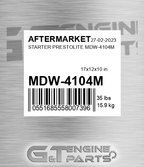 MDW-4104M Starter Prestolite Mdw-4104m for AFTERMARKET
