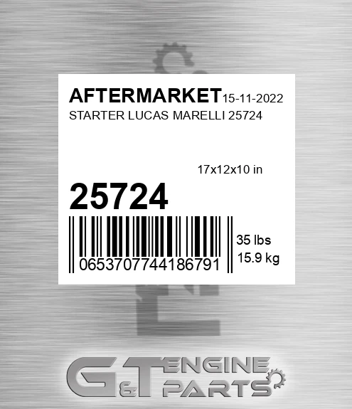 25724 Starter Lucas Marelli for AFTERMARKET