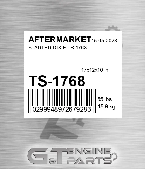 TS-1768 Starter Dixie Ts-1768 for AFTERMARKET