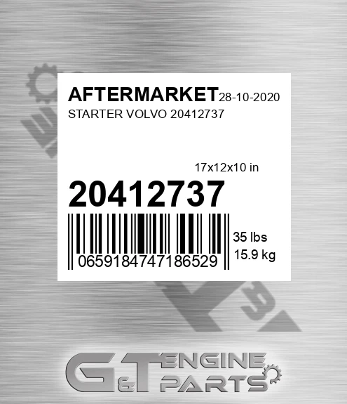 20412737 Starter Volvo for AFTERMARKET