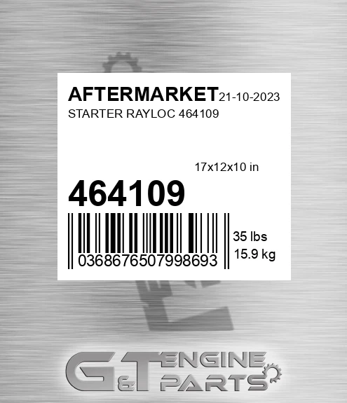 464109 Starter Rayloc for AFTERMARKET