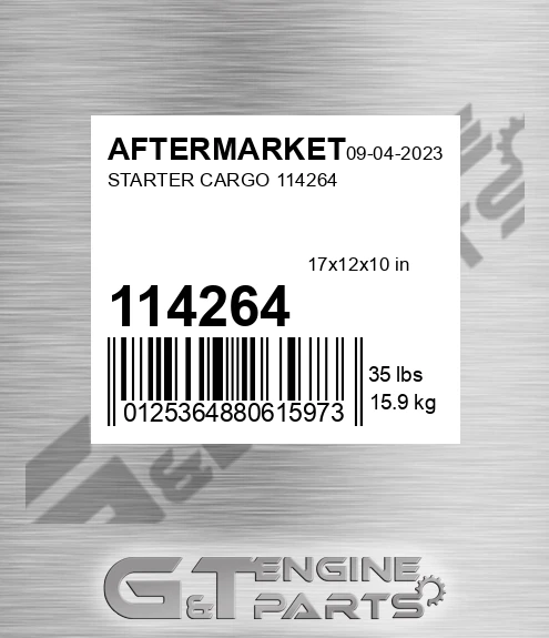 114264 Starter Cargo for AFTERMARKET