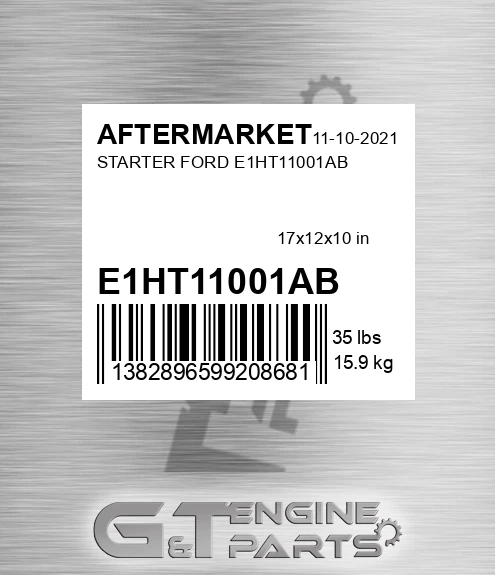 E1HT11001AB Starter Ford for AFTERMARKET
