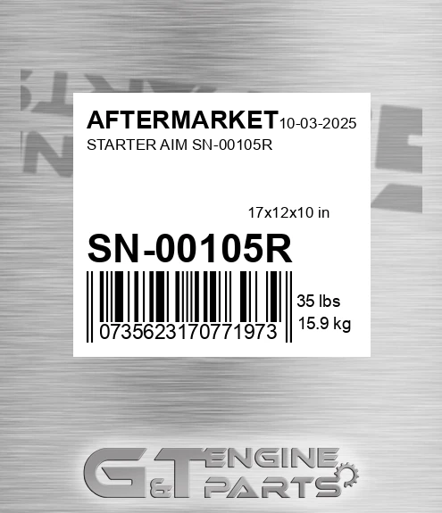 SN-00105R Starter Aim Sn-00105r for AFTERMARKET