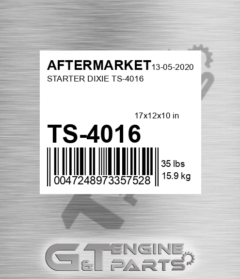 TS-4016 Starter Dixie Ts-4016