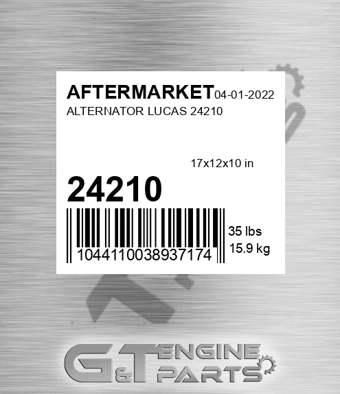 24210 Alternator Lucas