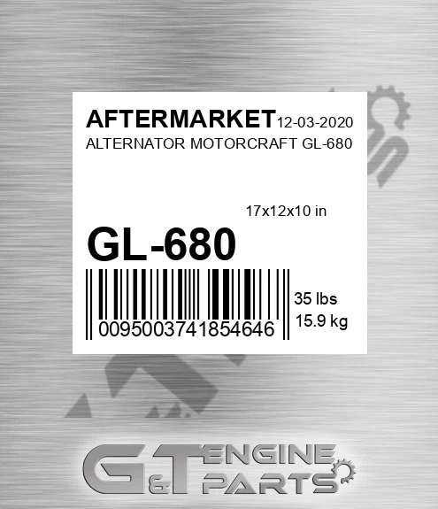 GL-680 Alternator Motorcraft Gl-680 for AFTERMARKET