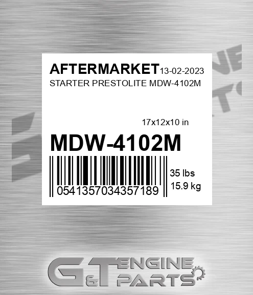 MDW-4102M Starter Prestolite Mdw-4102m for AFTERMARKET