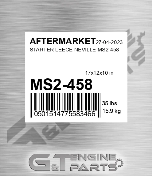 MS2-458 Starter Leece Neville Ms2-458 for AFTERMARKET