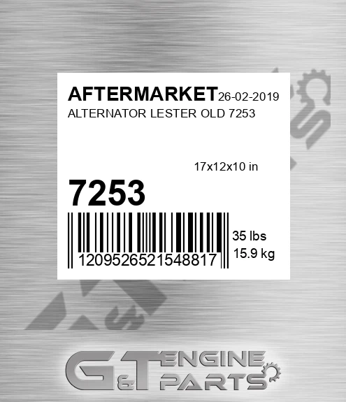 7253 Alternator Lester Old