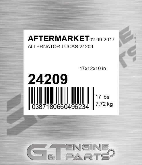 24209 Alternator Lucas