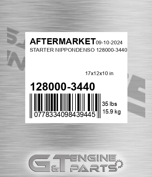 128000-3440 Starter Nippondenso 128000-3440 for AFTERMARKET