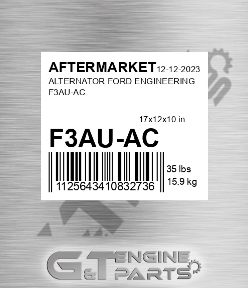 F3AU-AC Alternator Ford Engineering F3au-ac for AFTERMARKET