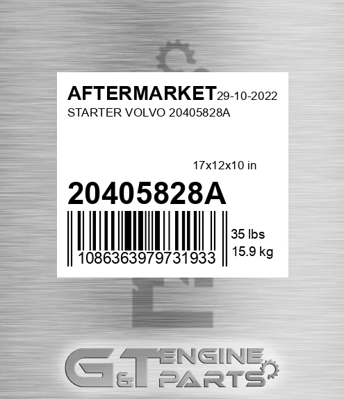 20405828A Starter Volvo for AFTERMARKET