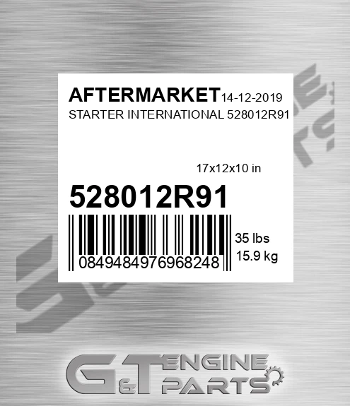 528012R91 Starter International for AFTERMARKET