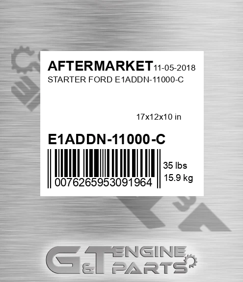 E1ADDN-11000-C Starter Ford E1addn-11000-c for AFTERMARKET