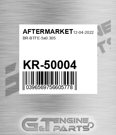 KR-50004 Br-btfe-5x0.305