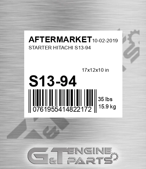 S13-94 Starter Hitachi S13-94 for AFTERMARKET