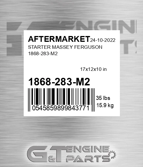 1868-283-M2 Starter Massey Ferguson 1868-283-m2 for AFTERMARKET