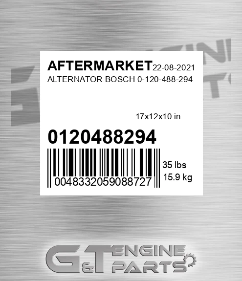0120488294 Alternator Bosch