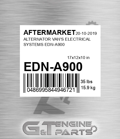 EDN-A900 Alternator Van's Electrical Systems Edn-a900 for AFTERMARKET