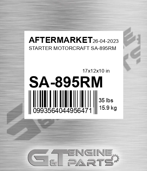 SA-895RM Starter Motorcraft Sa-895rm for AFTERMARKET