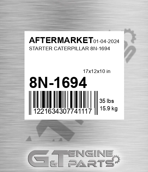 8N-1694 Starter Caterpillar 8n-1694 for AFTERMARKET