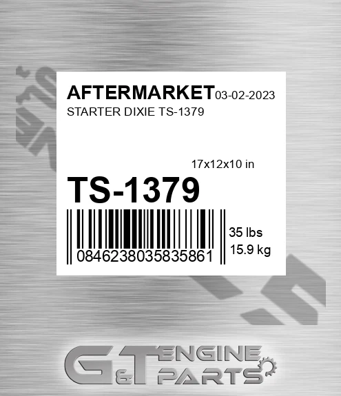 TS-1379 Starter Dixie Ts-1379 for AFTERMARKET