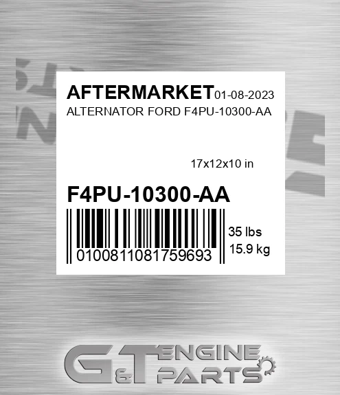 F4PU-10300-AA Alternator Ford F4pu-10300-aa for AFTERMARKET