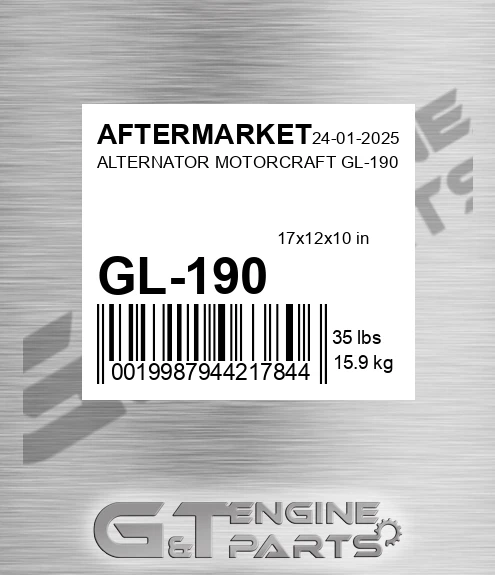 GL-190 Alternator Motorcraft Gl-190 for AFTERMARKET