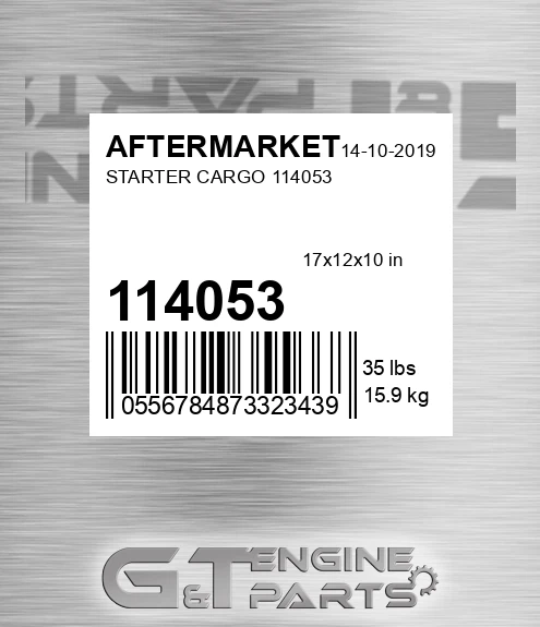 114053 Starter Cargo