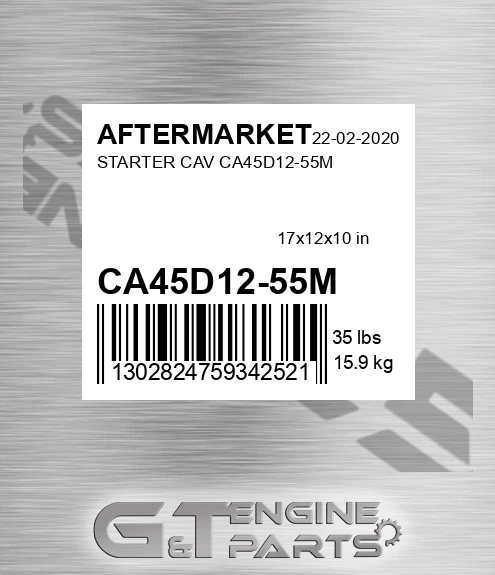 CA45D12-55M Starter Cav Ca45d12-55m for AFTERMARKET