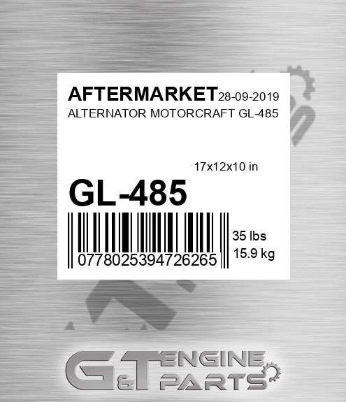 GL-485 Alternator Motorcraft Gl-485 for AFTERMARKET