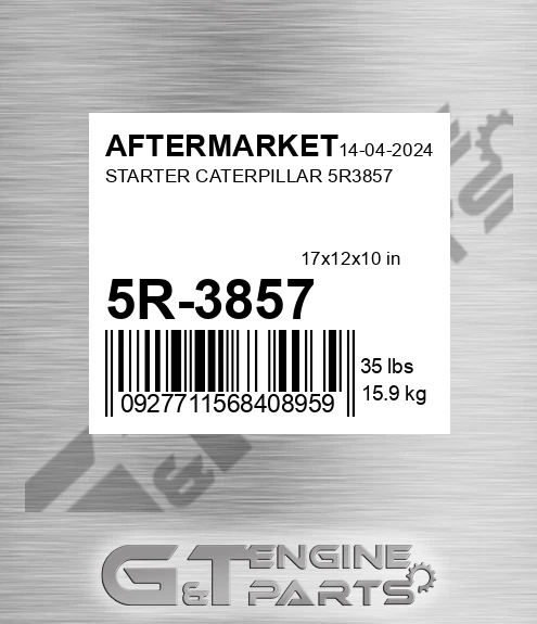 5R-3857 Starter Caterpillar for AFTERMARKET